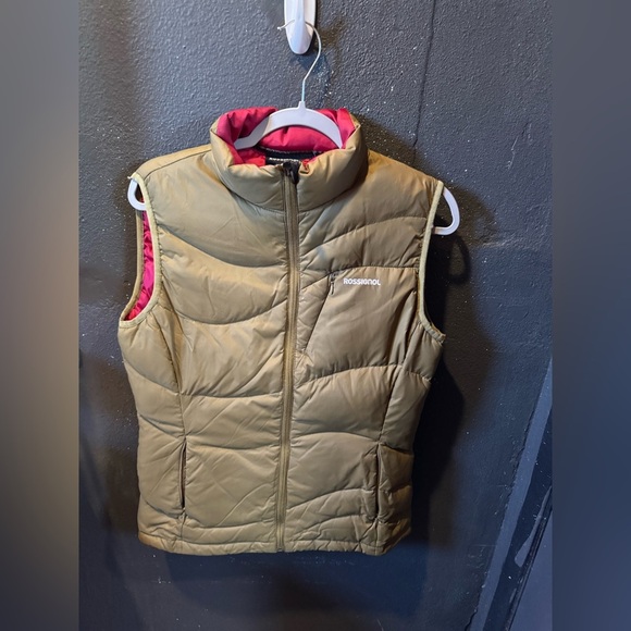 Women’s Rossignol Olive Puffer Vest Size Medium - Picture 1 of 4